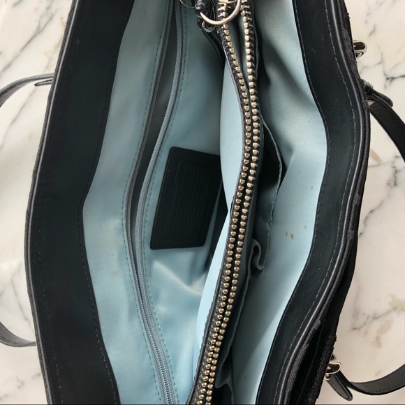 Black Coach Handbag - Picture 5 of 7